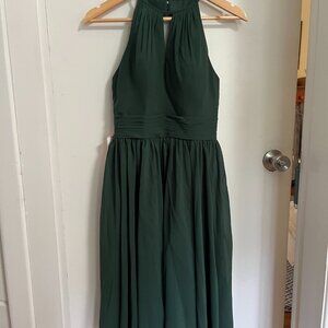 Hunter green cocktail dress - size 4